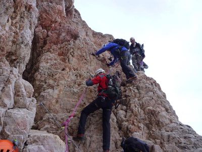 003-In der Ferrata Giovanni Lipella